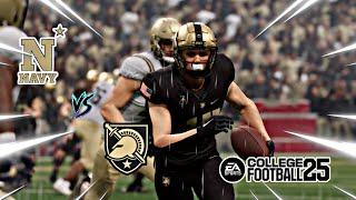 COLLEGE FOOTBALL 25 | Navy (TommyBomb12) vs. Army (Young JR1ZZY)