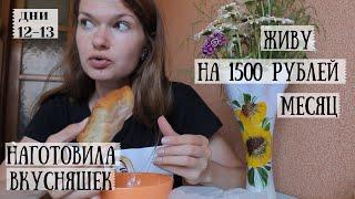 ЖИВУ НА 1500 РУБЛЕЙ МЕСЯЦ! Дни 12, 13. Наготовила вкусняшек!