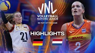 Germany  vs. Netherlands  - Highlights | Week 2 | Women's VNL 2025