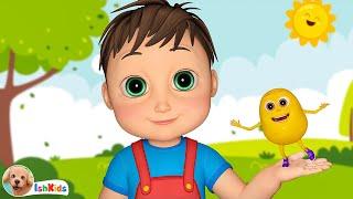 One Potato Two Potatoes | Nursery Rhymes | Kids Songs | IshKids Baby Songs