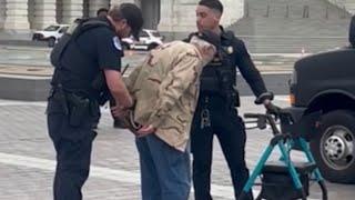 Capitol Police arrest 60 parade protesters, including vet using a walker | NBC4 Washington