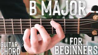 How To Play "B Major" Guitar Chord // Beginner Guitar Chord Series #3 #Shorts