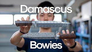 Making $13,000 Mosaic Damascus Bowies