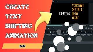 How to Create Text Shifting Animation - Wondershare  Filmora- Filmora Tutorial - Text Effect