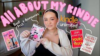 all about my kindle 🩷 kindle unlimited book recs, accessories + why you should buy a kindle