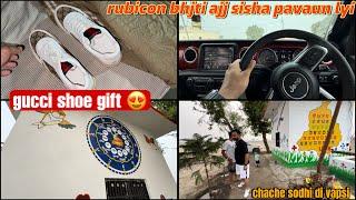 Gucci shoe gift | rubicon bhjti ajj sisha pawaun lyi | dhillonpreet vlogs