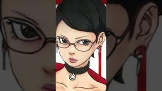 They lover ️#boruto #sarada #sumire #kawai #eida #code