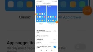 How to app 25% drawer background transparency setting