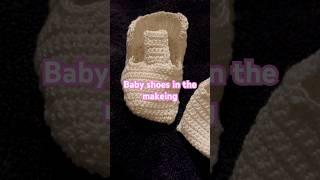 Baby shoes in progress  #crochet #diycrafts #baby #newborn