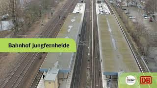 Siemensbahn Reaktivierung – Befliegung der Strecke Berlin Jungfernheide – Gartenfeld