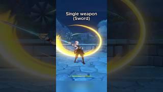 Hidden secret of some normal weapon user characters vs unique weapon #genshinimpact #hoyoverse