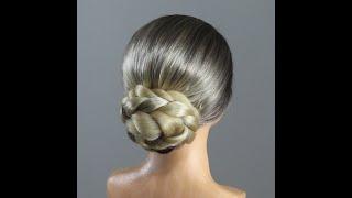 braided low bun hairstyles