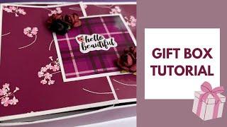 Easy Gift Box Tutorial | Beautiful Handmade Gift Box | Birthday Gift Box Tutorial