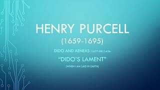 Henry Purcell "When I am Laid in Earth" Dido's lament (piano accompaniment with score karaoke)