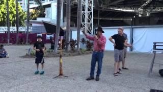 James and the street performer