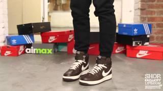 Air Force 1 High QS - Chocolate - On-feet Video at Exclucity