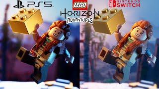 LEGO Horizon Adventures | Switch vs PS5 - Side by Side Gameplay Comparison