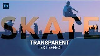 Transparent Text Effect │Simple Photoshop Tutorial