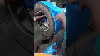 Tyres Retadling 7.50.16 cooling work resoling welding process #automobile