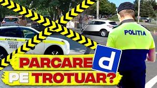 Parcare pe trotuar?