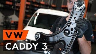 How to change front suspension arm / front control arm on VW CADDY 3 (2KB) [TUTORIAL AUTODOC]