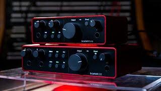 Focusrite Scarlett Gen 4 USB-C Audio Interfaces (Solo, 2i2, 4i4) | Overview and Demo