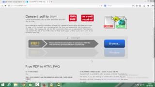 Convert PDF to HTML Website