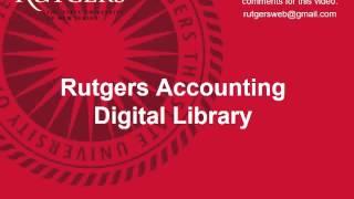 Rutgers Accounting Digital Library