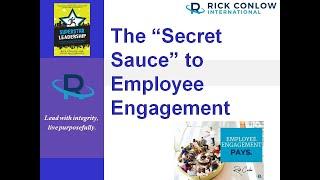 The "Secret Sauce" to Employee Engagement-Leadership Training