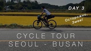 700 км на велике из Сеула в Пусан  День 3  | Cycle tour Seoul - Busan Part 3