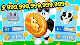 ЭТО ЧТО ЗА ПИТОМЦЫ! х180,000 МОНЕТ В СИМУЛЯТОРЕ ГЕРОЙ МОНЕТ! ROBLOX Coins Hero Simulator