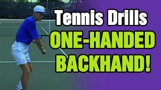 One Handed Backhand - Tennis Lesson With Tom Avery