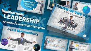 Unleash Your Leadership Potential: Dynamic Presentation Template with Powerful Imagery