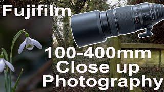 Fujifilm 100-400mm for close up photography with samples