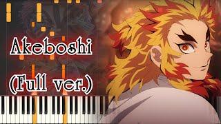 [Kimetsu no Yaiba: Mugen Ressha-hen OP] Akeboshi (Full ver.) Piano Arrangement