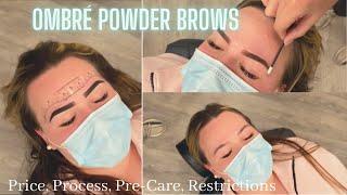 Ombré Powder Brows (info, pain, price, process)