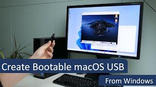 Create bootable macOS USB installation media from Windows