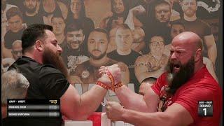 Michael Todd vs Genadi Kvikvinia 0-3. Armwrestling