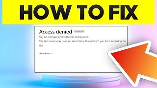 CHATGPT ACCESS DENIED ERROR CODE 1020 FIX | PROBLEM SOLVED 2025