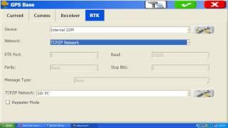 RTK Base Configuration with Proflex 500 with GSM support