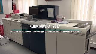 Updating System Software License of Xerox Nuvera 120 EA | Xerox Nuvera 120 System Software License