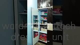 wardrobe attached dressing unit design || #shorts #interior #ysf