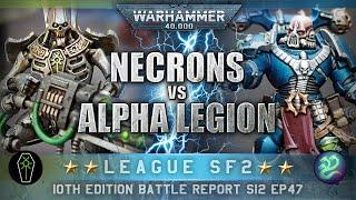 Necrons vs Chaos Space Marines (Alpha Legion) Warhammer 40K Battle Report 10th Edition 2000pts