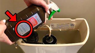 Dump Hydrogen Peroxide into your Toilet Tank & WATCH WHAT HAPPENS  (better than vinegar!)