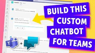  CREATE A CHATBOT for Microsoft Teams in 5 MINUTES with Power Virtual Agents!