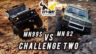 MN82 VS MN99S - DEFENDER 90 & LAND CRUISER LC79 - STOCK COMPARISON