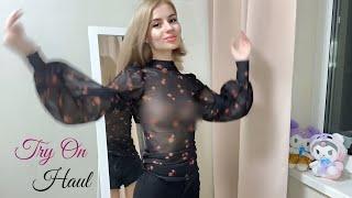 (4K) Try On Haul | Transparent - See Through Dress | Get Ready With Me 2024, Ella Rose on