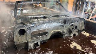 1967 Chevy Camaro Convertible chemical paint and rust removal