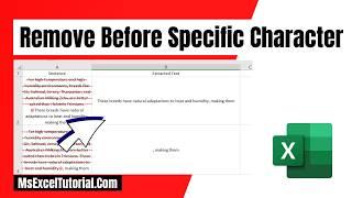 How to Remove Everything Before Specific Character In Excel