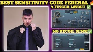 FEDERAL PUBG SENSITIVITY NEW 2.5// FEDERAL PUBG CONTROL 2.5// @FederaLPubg SETTINGS